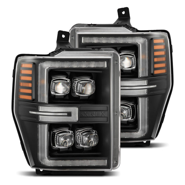 PRE-BUILT 2008-10 FORD SUPER DUTY ALPHAREX HEADLIGHTS NOVA SERIES