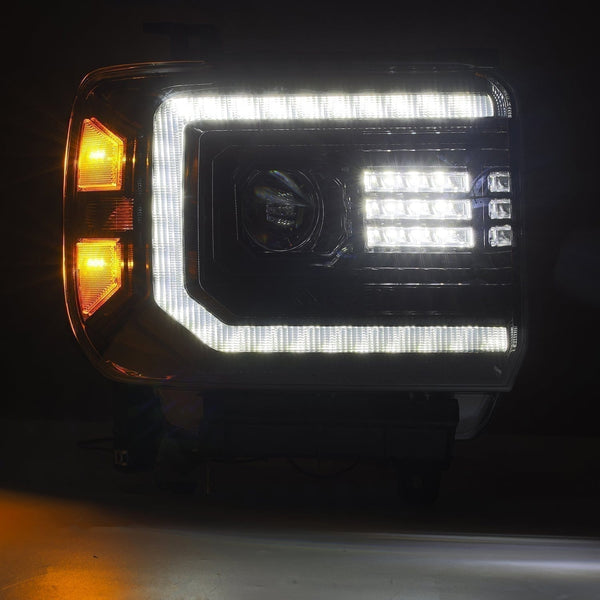 PRE-BUILT 2014-18 ALPHAREX GMC SIERRA HEADLIGHTS