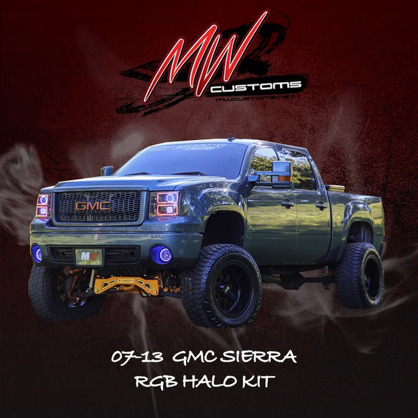 2007-13 GMC SIERRA RBG HALO KIT - MwCustoms